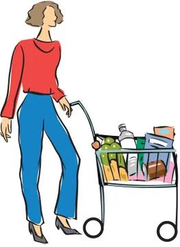 Shopping cart Stock-Illustration