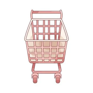 Shopping cart Stock Illustration