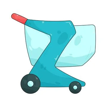 Shopping cart Stock Illustration