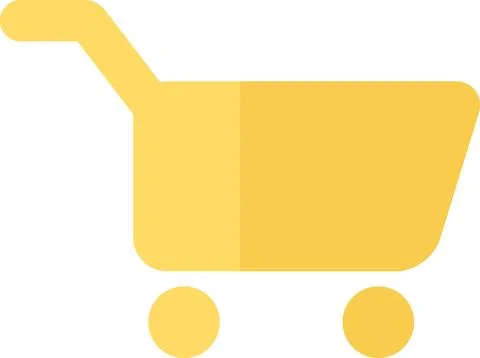 Shopping cart internet website button icon vector Illustrazione stock
