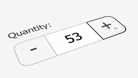 Shopping cart item quantity on Computer Screen. Stock Footage 223091207