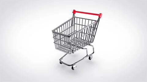 Shopping cart map Stock Footage 35170057