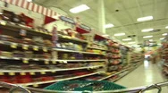 Shopping Cart Pov Stock Footage
