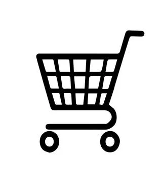 Shopping Cart Realistic E Commerce Vector Icon EPS Stock-Illustration