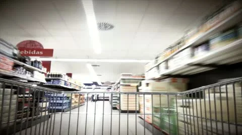 Shopping Cart Time Lapse Stock Footage