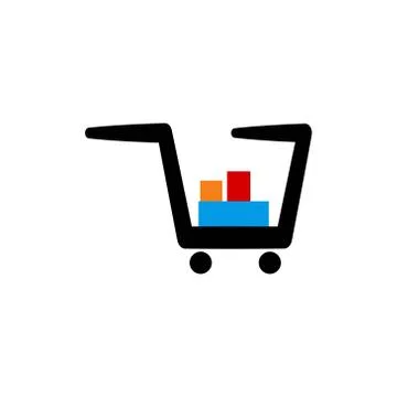 Shopping cart vector design template illustration Stock-Illustration