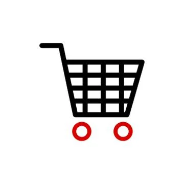 Shopping cart vector design template illustration Stock Illustration