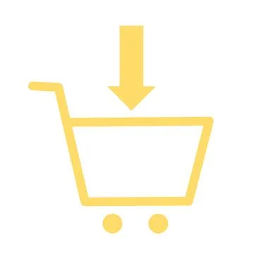 Shopping cart vector icon, flat design. with the arrow above Ilustración de archivo