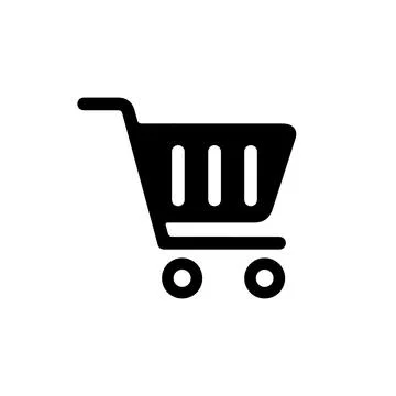 Shopping cart vector icon, flat design Stock Illustration