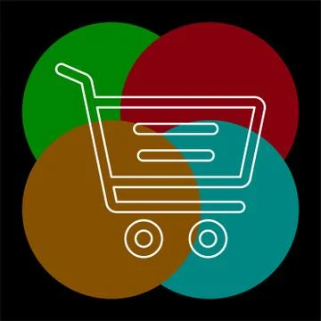 Shopping Cart vector icon Stock Illustration