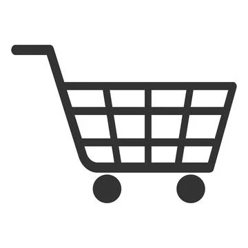 Shopping, cart vector icon. Simple element illustration from user interface c Stock Illustration