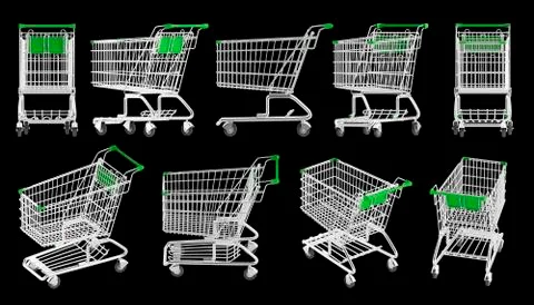 Shopping carts Illustration