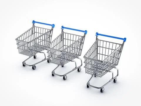 Shopping carts Stock Illustration