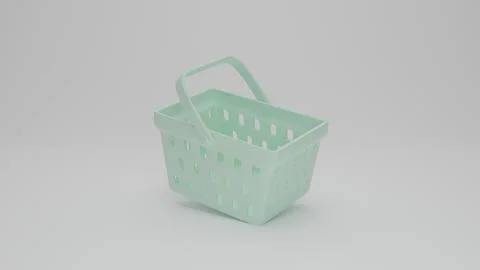 Shopping carts isolated background.Empty shopping basket.shopping online conc Illustrazione stock
