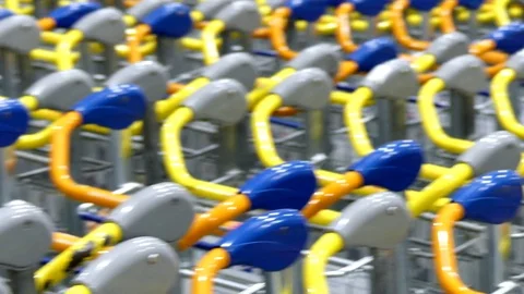 Shopping carts no people Stock Footage 71502505