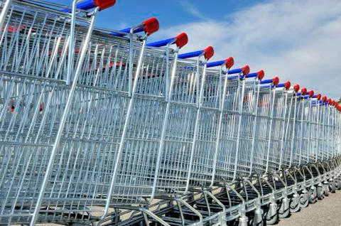 Shopping carts Stock Photos