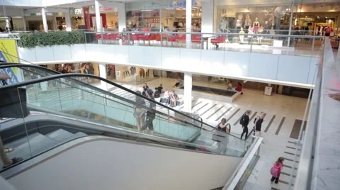 Shopping center elevator in Helsinki Stock Footage 53869949