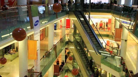 Shopping Center Stock Footage 34951496