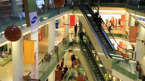 Shopping Center Stock Footage 34954658