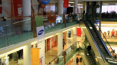 Shopping Center Stock Footage 34994004