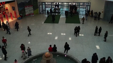 Shopping center Stock Footage 125563016