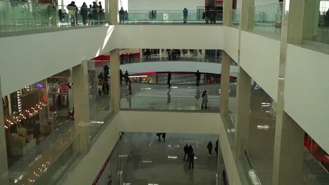 Shopping center Stock Footage 125563165