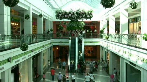Shopping center Full HD 1080p Stock Footage