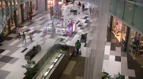 Shopping center in Paphos high angle shot Stock Footage 39654795