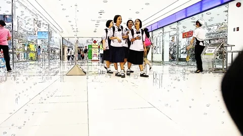 Shopping Centre Stockbeeldmateriaal 924649