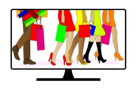 Shopping channel Stock Illustration