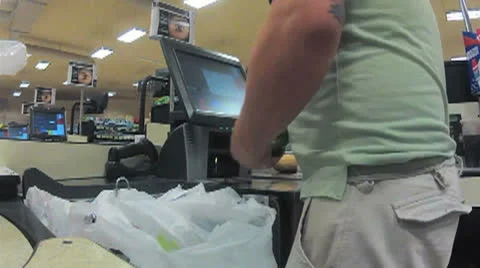 Shopping check out time lapse Stock Footage 26674082