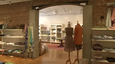 Shopping for clothes (2 of 4) Stock Footage 19340455
