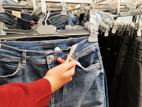 Shopping for clothes. Stock Photos