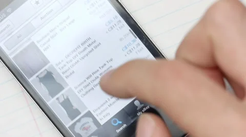 Shopping Clothes With Smartphone Stock Footage 32847892