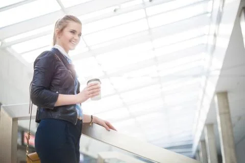 Shopping with coffee Stock Photos