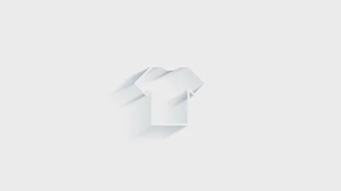Shopping concept 3D shadow icon design. Outline web icon. Motion graphics. Vidéo 153793331
