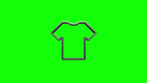 Shopping concept 3D silver icon design. Outline web icon. Motion graphics. Stock Footage 153813376