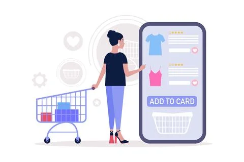 Shopping concept Stock Illustration