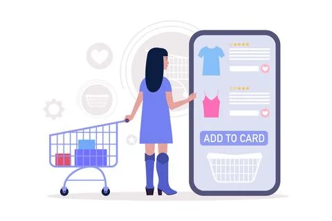 Shopping concept Stock Illustration