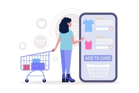Shopping concept Stock Illustration