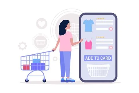 Shopping concept Stock Illustration