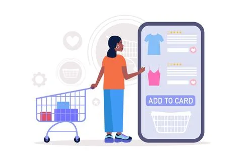 Shopping concept Stock Illustration
