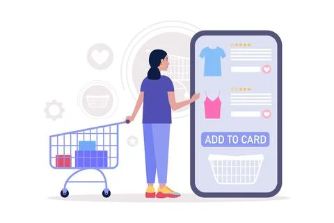 Shopping concept Stock Illustration