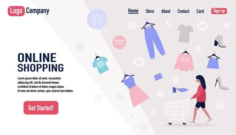 Shopping concept Stock Illustration