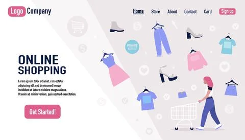 Shopping concept Stock Illustration