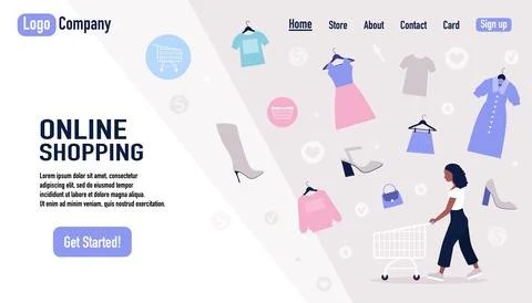Shopping concept Stock Illustration