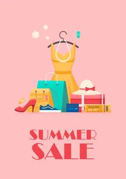 Shopping concept. Sales Stock Illustration