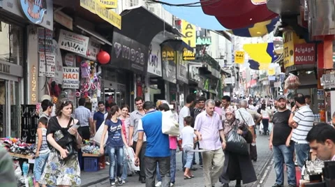 Shopping district at Egypt bazaar 库存影片 8764502