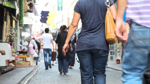 Shopping district at Egypt bazaar Stock Footage 8764551