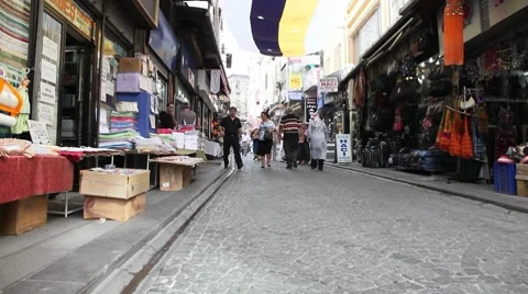 Shopping district at Egypt bazaar Stock Footage 8764575